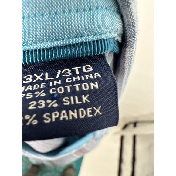 Tommy Bahama‎ Marcado Stripe Linen Long Sleeve Shirt size XXXL Silk Blend - Picture 11 of 13